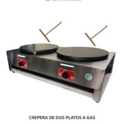 CREPERA DE DOS PLATOS A GAS