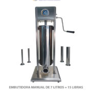 EMBUTIDORA MANUAL DE 7 LITROS = 15 LIBRAS