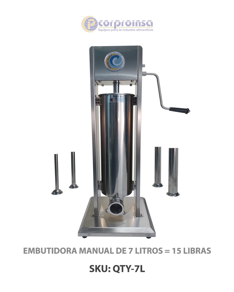 Embutidora manual 14 litros vertical