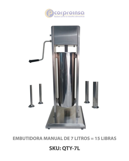 EMBUTIDORA MANUAL DE 5 LITROS = 12 LIBRAS – Corproinsa