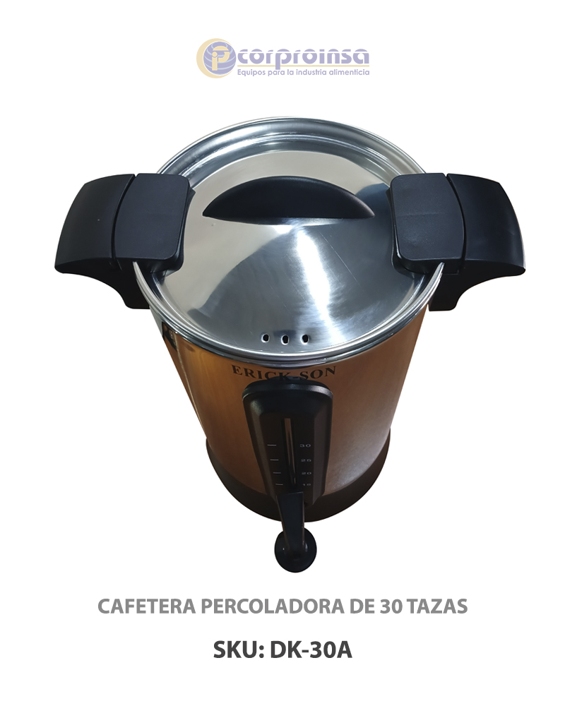 Percolador Percoladora De Cafe Grande Calentador De Agua 30 Tazas