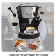 CAFETERA PARA EXPRESO Y CAPPUCCINO