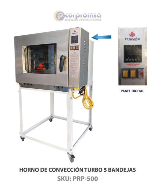 Horno de convección 5 bandejas (PROGAS) NUEVIO P03