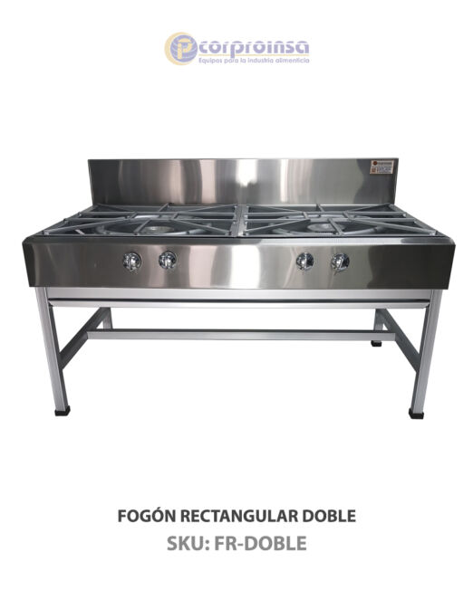 FOGÓN RECTANGULAR DOBLE P01