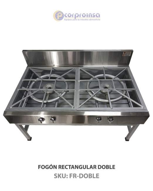 FOGÓN RECTANGULAR DOBLE P02