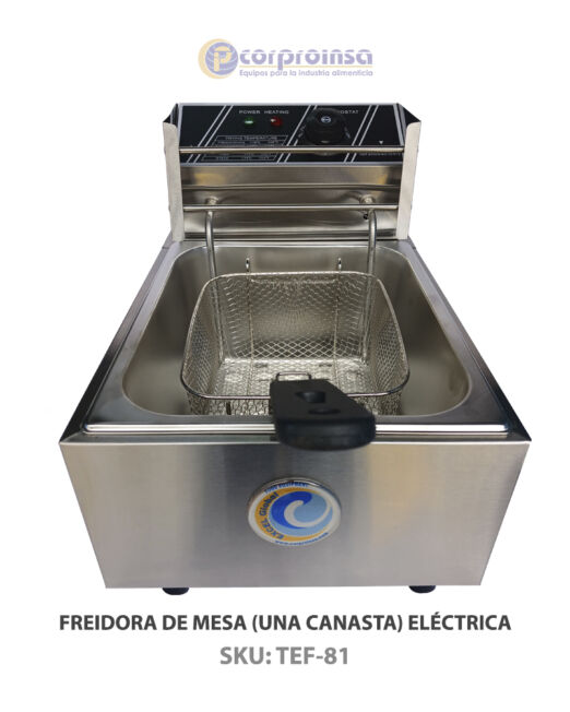 FREIDORA DE MESA (UNA CANASTA) ELÉCTRICA P01