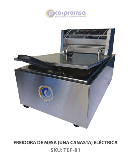 FREIDORA DE MESA (UNA CANASTA) ELÉCTRICA P02