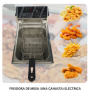 FREIDORA DE MESA (UNA CANASTA) ELÉCTRICA