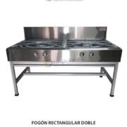 FOGÓN RECTANGULAR DOBLE