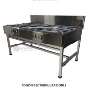 FOGÓN RECTANGULAR DOBLE