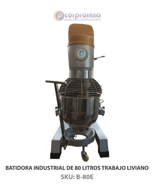 BATIDORA INDUSTRIAL DE 80 LITROS TRABAJO LIVIANO P01