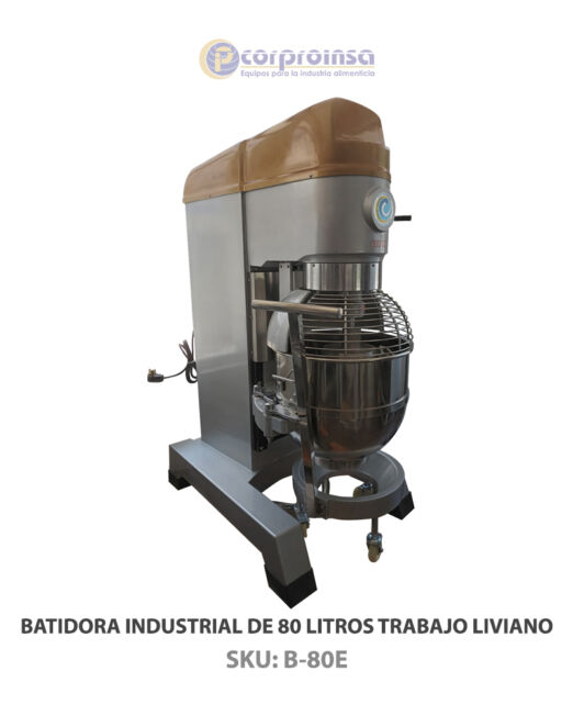 BATIDORA INDUSTRIAL DE 80 LITROS TRABAJO LIVIANO P02