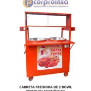 CARRETA FREIDORA DE 2 BOWL (PEROLES) ECONÓMICA