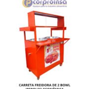CARRETA FREIDORA DE 2 BOWL (PEROLES) ECONÓMICA