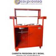 CARRETA FREIDORA DE 2 BOWL (PEROLES) ECONÓMICA