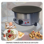 CREPERA FRANCÉS ELÉCTRICA DE UN PLATO