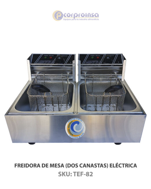 FREIDORA DE MESA (DOS CANASTAS) ELÉCTRICA P01