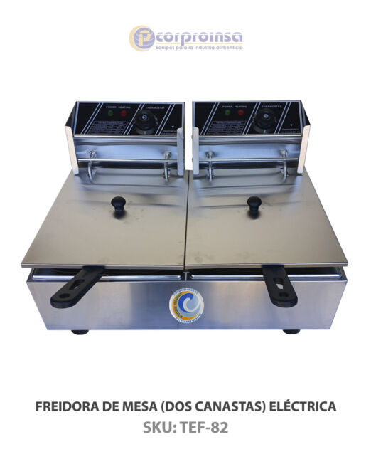 FREIDORA DE MESA (DOS CANASTAS) ELÉCTRICA P03