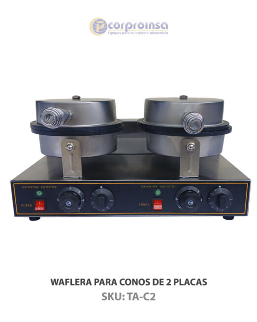 WAFLERA PARA CONOS DE 2 PLACAS P01