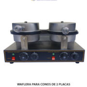 WAFLERA PARA CONOS DE 2 PLACAS