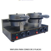 WAFLERA PARA CONOS DE 2 PLACAS