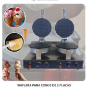 WAFLERA PARA CONOS DE 2 PLACAS