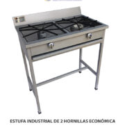 ESTUFA INDUSTRIAL DE 2 HORNILLAS ECONÓMICA