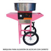 MÁQUINA PARA ALGODÓN DE AZÚCAR CON CARRITO