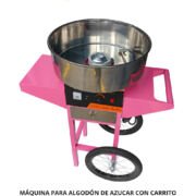 MÁQUINA PARA ALGODÓN DE AZÚCAR CON CARRITO