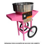 MÁQUINA PARA ALGODÓN DE AZÚCAR CON CARRITO