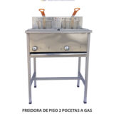 FREIDORA DE PISO 2 POCETAS A GAS P01