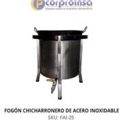 FOGÓN CHICHARRONERO DE ACERO INOXIDABLE