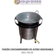 FOGÓN CHICHARRONERO DE ACERO INOXIDABLE