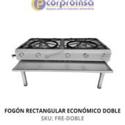 FOGÓN RECTANGULAR ECONÓMICO DOBLE