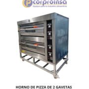 HORNO PARA PIZZA DE 2 GAVETAS
