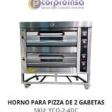 HORNO PARA PIZZA DE 2 GABETAS