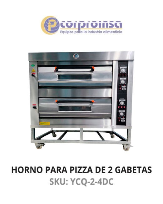 HORNO PARA PIZZA DE 2 GABETAS