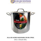 OLLA DE ACERO INOXIDABLE DE 80 LITROS WINCO