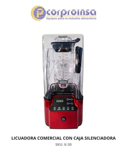LICUADORA COMERCIAL DE 2.2 LITROS CON CAJA SILENCIADORA