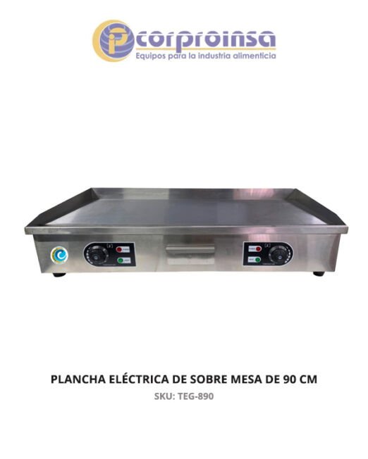 PLANCHA ELÉCTRICA DE SOBRE MESA DE 90 CM.