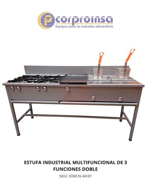 ESTUFA INDUSTRIAL MULTIFUNCIONAL DE TRES FUNCIONES DOBLE