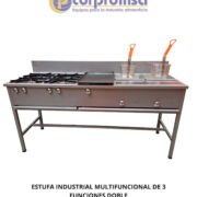 ESTUFA INDUSTRIAL MULTIFUNCIONAL DE TRES FUNCIONES DOBLE