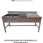 ESTUFA INDUSTRIAL MULTIFUNCIONAL DE TRES FUNCIONES DOBLE