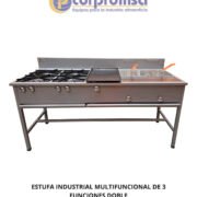 ESTUFA INDUSTRIAL MULTIFUNCIONAL DE TRES FUNCIONES DOBLE