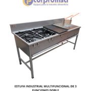 ESTUFA INDUSTRIAL MULTIFUNCIONAL DE TRES FUNCIONES DOBLE