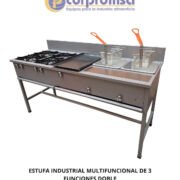 ESTUFA INDUSTRIAL MULTIFUNCIONAL DE TRES FUNCIONES DOBLE