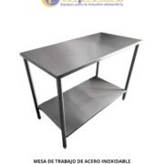 MESA DE TRABAJO DE 1 METRO DE ACERO INOXIDABLE