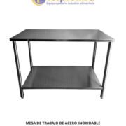 MESA DE TRABAJO DE 1 METRO DE ACERO INOXIDABLE