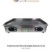 PLANCHA ELÉCTRICA DE SOBRE MESA DE 75 CM.