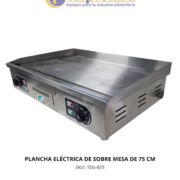 PLANCHA ELÉCTRICA DE SOBRE MESA DE 75 CM.